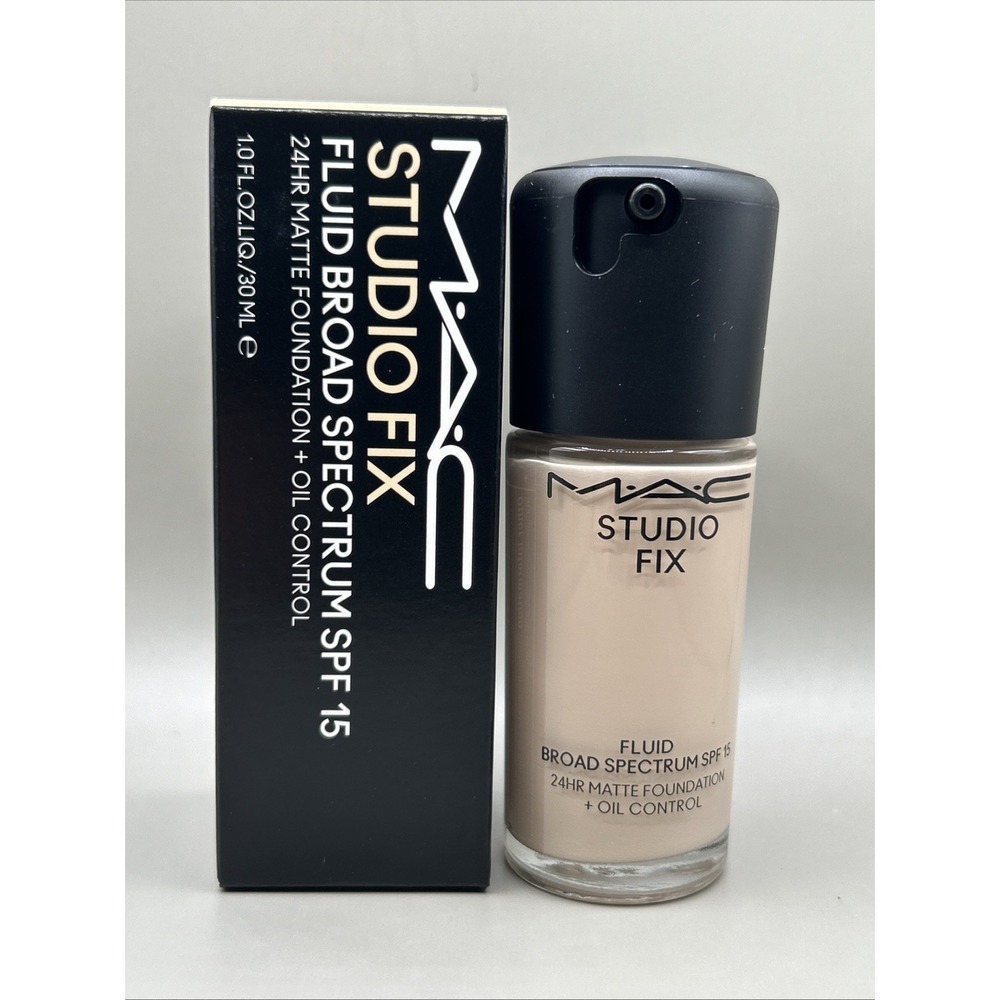 Mac Studio Fix Fluid Broad Spectrum SPF15 24HR Foundation + Oil Control NC10 1oz